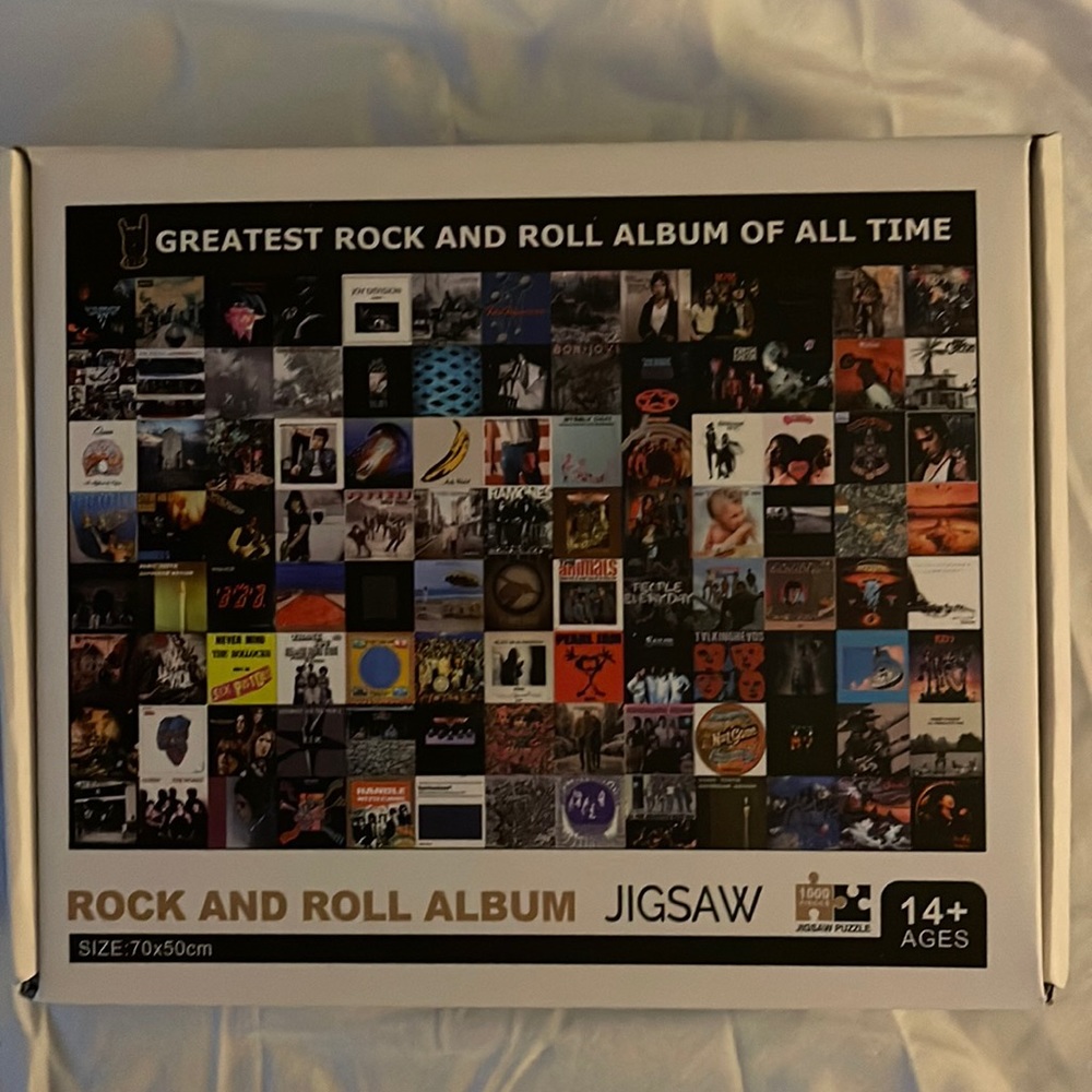 Jigsaw puzzle “Greatest Rock n Roll Albums of All Time”.